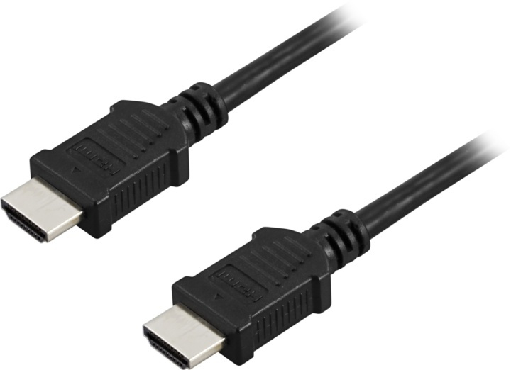 EPZI HDMI-kabel, v1.4+Ethernet, 19-pens ha-ha, 1080p, zwart, 2m (HDMI-1022) in de groep HOME ELECTRONICS / Kabels & Adapters / HDMI / Kabels bij TP E-commerce Nordic AB (38-17520)