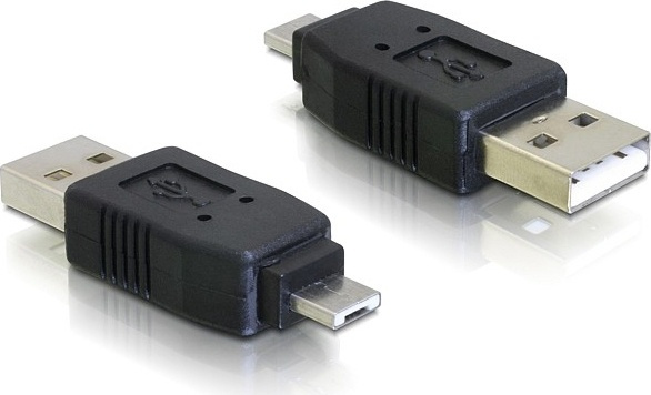 DeLOCK USB-adapter, Typ A hane till Micro-A hane, svart in de groep COMPUTERS & RANDAPPARATUUR / Computerkabels / USB / Micro-USB / Adapters bij TP E-commerce Nordic AB (38-18996)