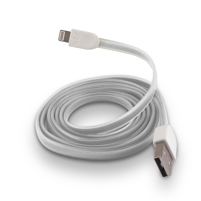 Forever Tangle Free Lightning-kabel (wit) in de groep SMARTPHONE & TABLETS / Opladers & Kabels / Kabels / Kabels Lightning bij TP E-commerce Nordic AB (38-25143)