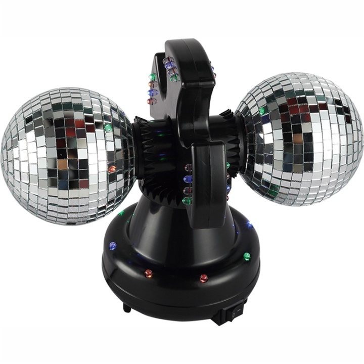 Music Twin Mirror Ball lamp LED in de groep SPEELGOED, KINDER- & BABYPRODUCTEN / Kinderkamer / Babylampen / Tafellampen bij TP E-commerce Nordic AB (38-28863)