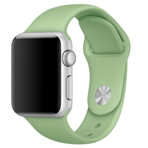 Siliconen horlogebandje voor Apple Watch, 42 mm, groen in de groep SMARTPHONE & TABLETS / Training, thuis & vrije tijd / Apple Watch & Accessoires / Accessoires bij TP E-commerce Nordic AB (38-29501)