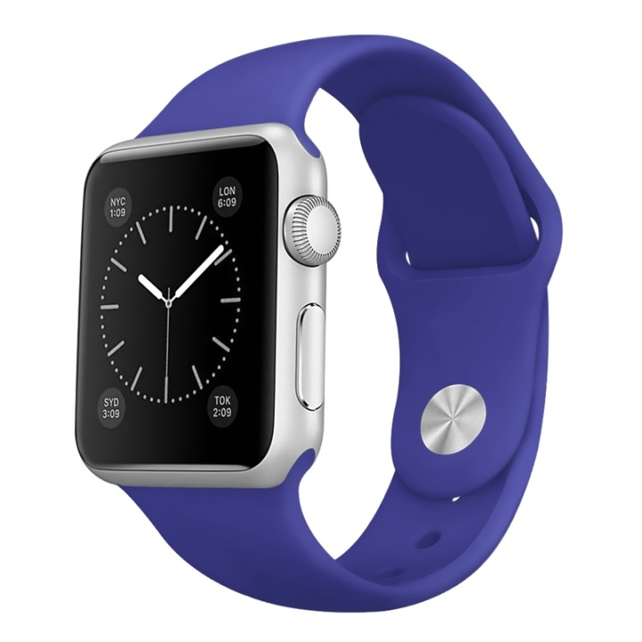 Siliconen horlogebandje voor Apple Watch, 42 mm, paars in de groep SMARTPHONE & TABLETS / Training, thuis & vrije tijd / Apple Watch & Accessoires / Accessoires bij TP E-commerce Nordic AB (38-29511)