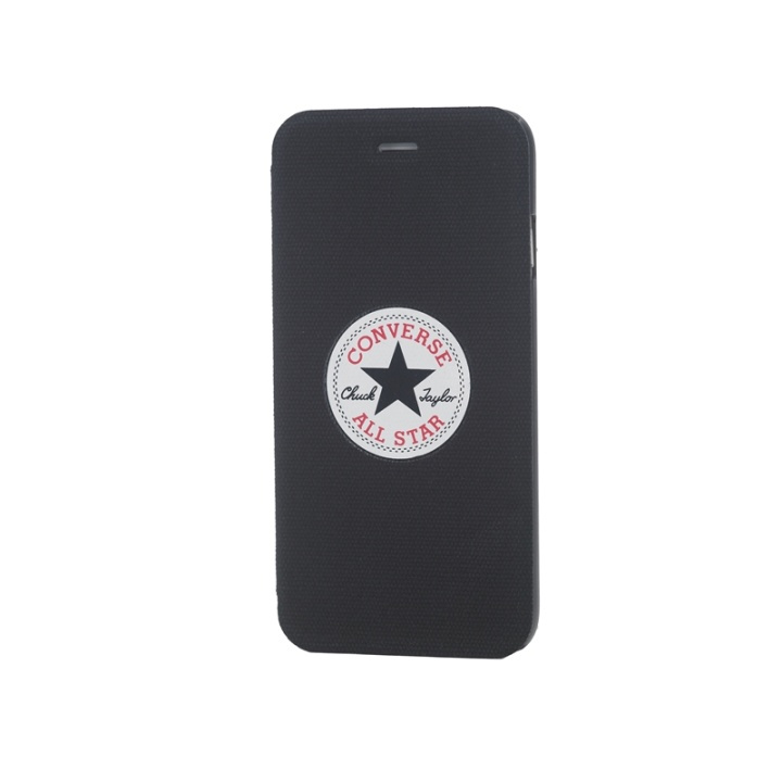 CONVERSE Mobilfodral Canvas iPhone 6/6S Svart in de groep SMARTPHONE & TABLETS / Mobielbescherming / Apple / iPhone 6/6S / Wallet Case bij TP E-commerce Nordic AB (38-39068)