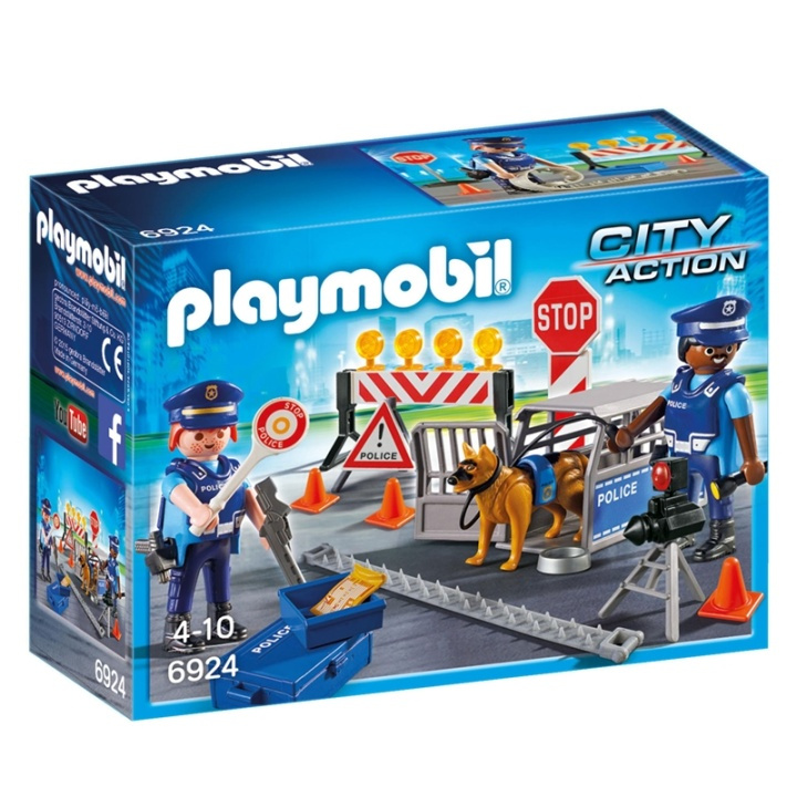 Playmobil Action, Polisvägspärr in de groep SPEELGOED, KINDER- & BABYPRODUCTEN / Speelgoed / Speelgoed bij TP E-commerce Nordic AB (38-45110)