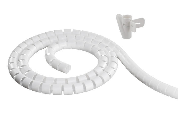 DELTACO nylon wire tube, 25mm diameter tool included, 10m, white in de groep HOME ELECTRONICS / Kabels & Adapters / Kabelbeheer bij TP E-commerce Nordic AB (38-53417)