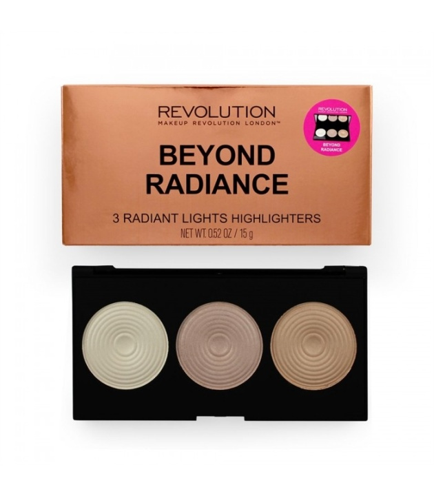 Makeup Revolution Highlighter Palette - Beyond Radiance in de groep BEAUTY & HEALTH / Makeup / Make-up gezicht / Contour/Highlight bij TP E-commerce Nordic AB (38-68876)