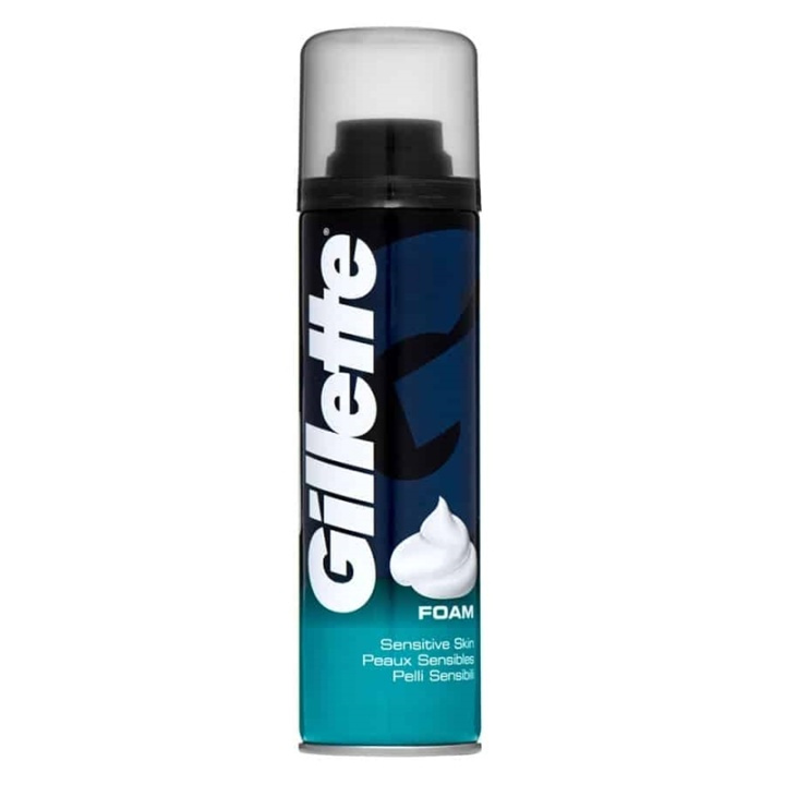 Gillette Sensitive Skin Shaving Foam 200ml in de groep BEAUTY & HEALTH / Haar & Styling / Scheren & Trimmen / Scheermessen & Accessoires bij TP E-commerce Nordic AB (38-70063)