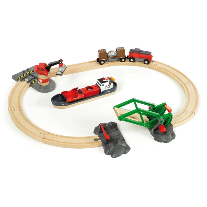 Brio 33061 Lasthamn Set in de groep SPEELGOED, KINDER- & BABYPRODUCTEN / Speelgoed / Bouwspeelgoed / Brio treinrails bij TP E-commerce Nordic AB (38-70212)