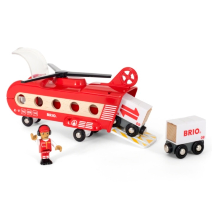 Brio 33886 Transporthelikopter in de groep SPEELGOED, KINDER- & BABYPRODUCTEN / Speelgoed / Bouwspeelgoed / Brio treinrails bij TP E-commerce Nordic AB (38-70219)