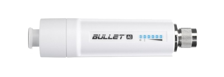 Ubiquiti airMAX Bullet AC radio, 300+ Mbps, water resistant, plug and in de groep COMPUTERS & RANDAPPARATUUR / Netwerk / Toegangspunten bij TP E-commerce Nordic AB (38-71992)