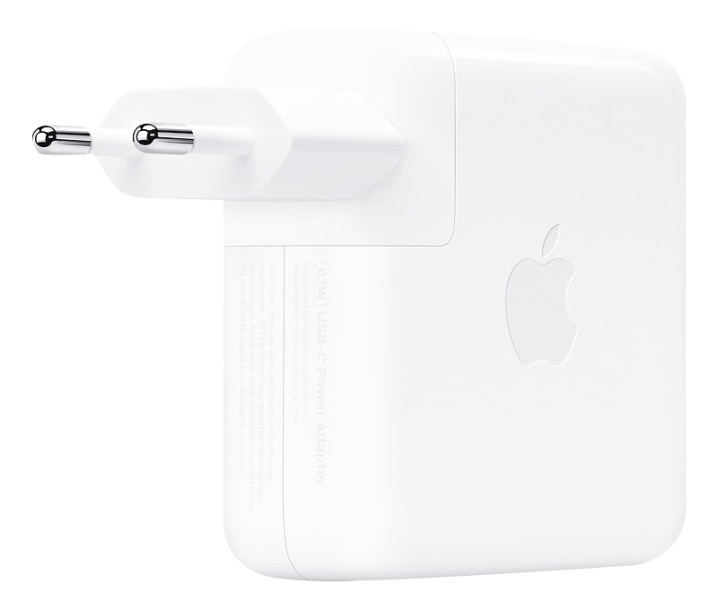 Apple USB-C - strömadapter - 61 Watt, Vit in de groep COMPUTERS & RANDAPPARATUUR / Laptops & accessoires / Computeroplader / Laptop oplader / Apple bij TP E-commerce Nordic AB (38-77031)