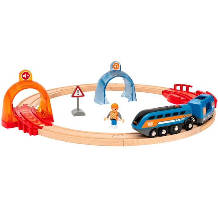 Brio 33974 Action Tunnel Circle Set in de groep SPEELGOED, KINDER- & BABYPRODUCTEN / Speelgoed / Bouwspeelgoed / Brio treinrails bij TP E-commerce Nordic AB (38-79967)