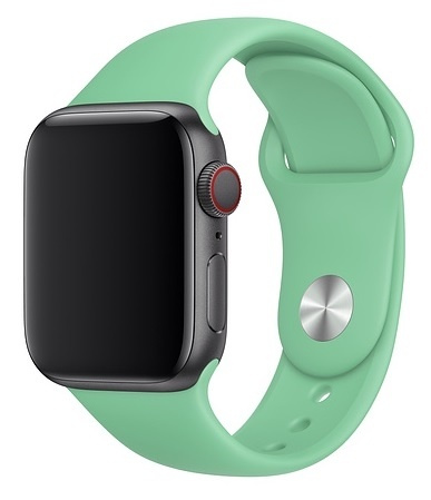 Siliconen horlogebandje voor Apple Watch, 38/40 mm, lichtgroen in de groep SMARTPHONE & TABLETS / Training, thuis & vrije tijd / Apple Watch & Accessoires / Accessoires bij TP E-commerce Nordic AB (38-80853)