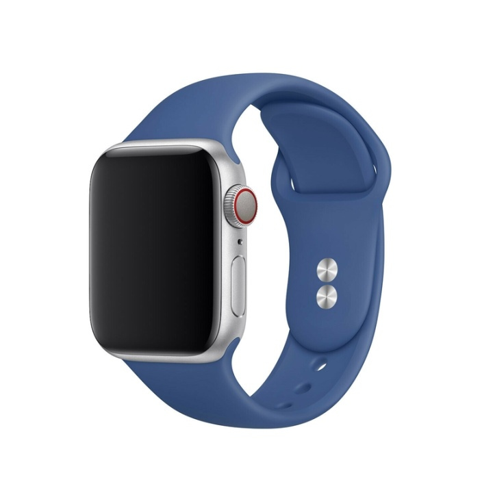 Siliconen horlogebandje voor Apple watch 38/40 mm, blauw in de groep SMARTPHONE & TABLETS / Training, thuis & vrije tijd / Apple Watch & Accessoires / Accessoires bij TP E-commerce Nordic AB (38-80865)