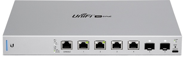 Ubiquiti Unifi Switch 10 Gigabit 6-port 802.3bt in de groep COMPUTERS & RANDAPPARATUUR / Netwerk / Schakelaars / 10GbE bij TP E-commerce Nordic AB (38-85877)