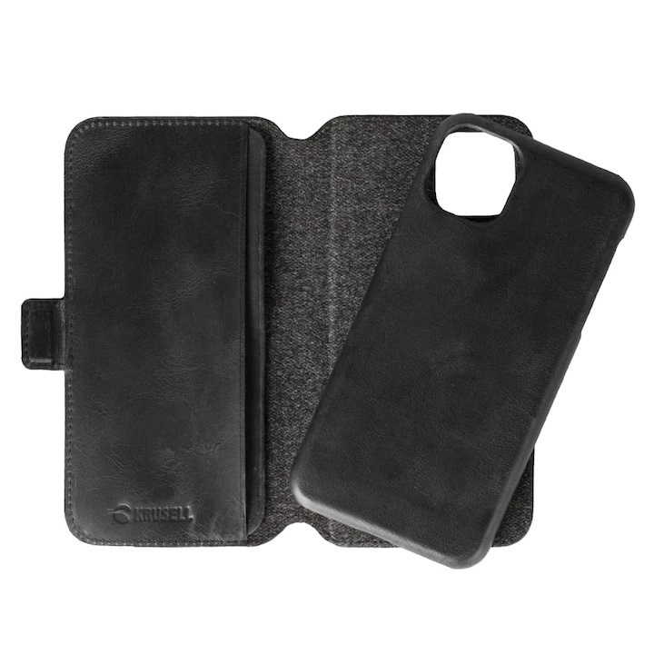 Krusell Sunne 2in1 Verwijderbaar Portemonnee Hoesje voor iPhone 11 Pro Max, Zwart in de groep SMARTPHONE & TABLETS / Mobielbescherming / Apple / iPhone 11 Pro Max / Wallet Case bij TP E-commerce Nordic AB (38-86463)