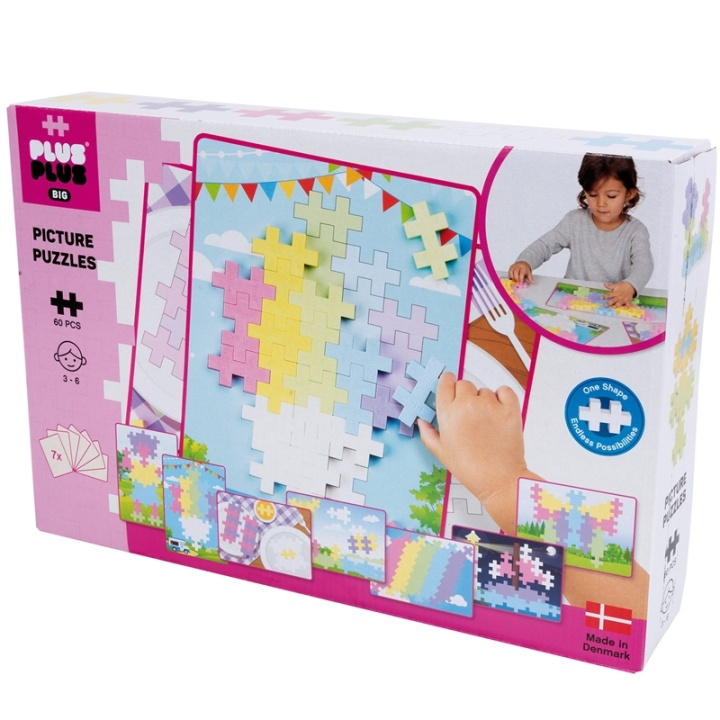 Plus-Plus Big Picture Puzzel Pastel/60 p in de groep SPEELGOED, KINDER- & BABYPRODUCTEN / Speelgoed / Bouwspeelgoed / Bouwblokken bij TP E-commerce Nordic AB (38-87972)