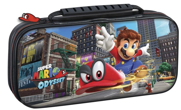 Nintendo Switch Deluxe Skyddsväska, Super Mario Odyssey-motiv in de groep HOME ELECTRONICS / Spelconsoles en accessoires / Nintendo Switch / Accessoires bij TP E-commerce Nordic AB (38-89711)