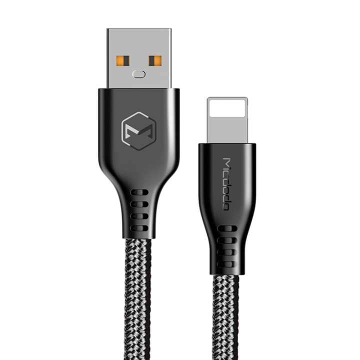 Mcdodo Flätad laddkabel Lightning 2.4A 1,2m, Svart in de groep SMARTPHONE & TABLETS / Opladers & Kabels / Kabels / Kabels Lightning bij TP E-commerce Nordic AB (38-89862)