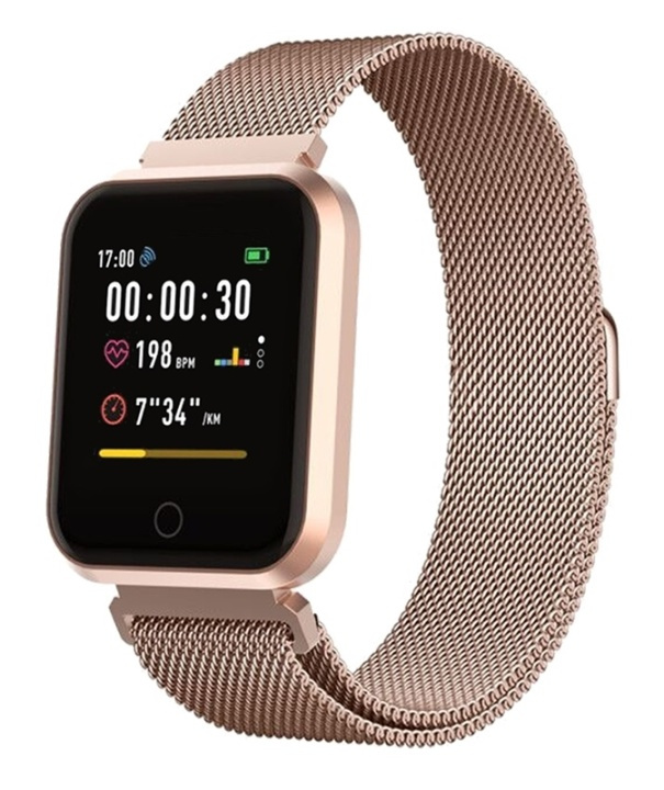 Forever ForeVigo Smartklocka SW-300, Roseguld in de groep SPORT, VRIJE TIJD & HOBBY / Smartwatch & Activiteitsmeters / Smartwatches bij TP E-commerce Nordic AB (38-90099)