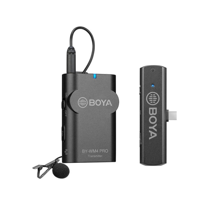 BOYA Microphone Lavalier Wireless BY-WM4 Pro K5 USB-C in de groep HOME ELECTRONICS / Audio & Beeld / Handmicrofoons bij TP E-commerce Nordic AB (38-90555)