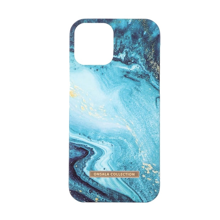 ONSALA COLLECTION Mobile Cover Soft Blue Sea Marble iPhone 12 Pro Max in de groep SMARTPHONE & TABLETS / Mobielbescherming / Apple / IPL en laser / Springspeelgoed bij TP E-commerce Nordic AB (38-91050)