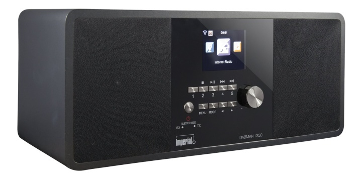 IMPERIAL DABMAN i250 hybridradio, FM/DAB+, internetradio, BT, black in de groep HOME ELECTRONICS / Audio & Beeld / Thuisbioscoop, Hifi en Draagbaar / Radio & Wekkers / Wekkerradio bij TP E-commerce Nordic AB (38-93115)