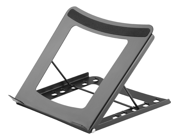 DELTACO Office, Foldable Laptop/Tablet Stand,5 positions in de groep COMPUTERS & RANDAPPARATUUR / Computermonitor / Monitorarmen & steunen bij TP E-commerce Nordic AB (38-93236)