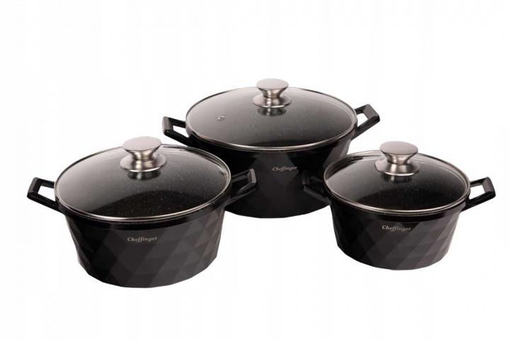 6-piece casserole set, induction, non-stick in de groep HUISHOUDEN & TUIN / Keukengerei / Potten & Pannen bij TP E-commerce Nordic AB (38-94734)