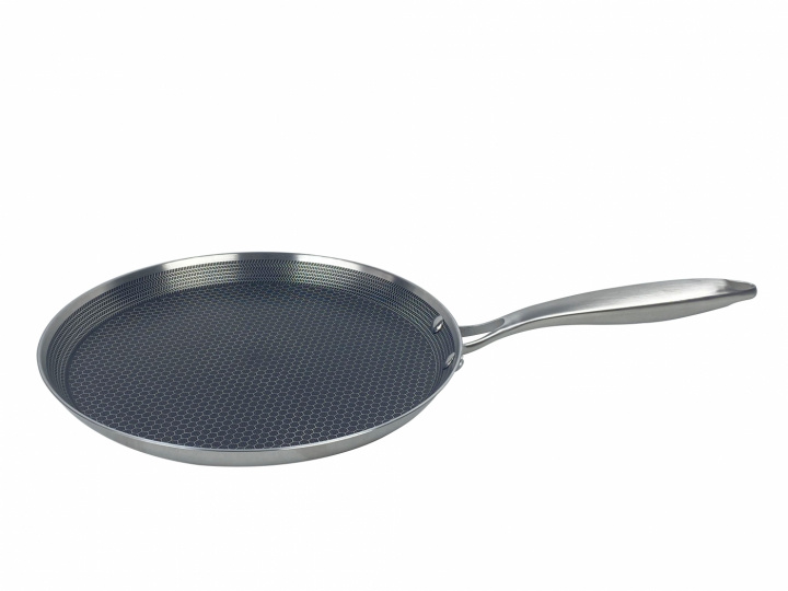 Stainless steel pancake pan, Ø28cm, induction pan, Non-stick, Scratch resistant, Stainless steel in de groep HUISHOUDEN & TUIN / Keukengerei / Koekenpannen bij TP E-commerce Nordic AB (38-94750)