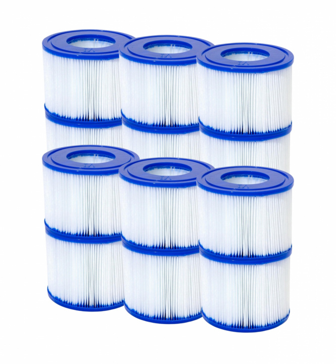 Bestway Filterpatroon voor Lay-Z-Spa (VI) 12-pack in de groep HUISHOUDEN & TUIN / Tuinproducten / Zwembad & Accessoires / Filters en accessoires bij TP E-commerce Nordic AB (38-95329PKT2)