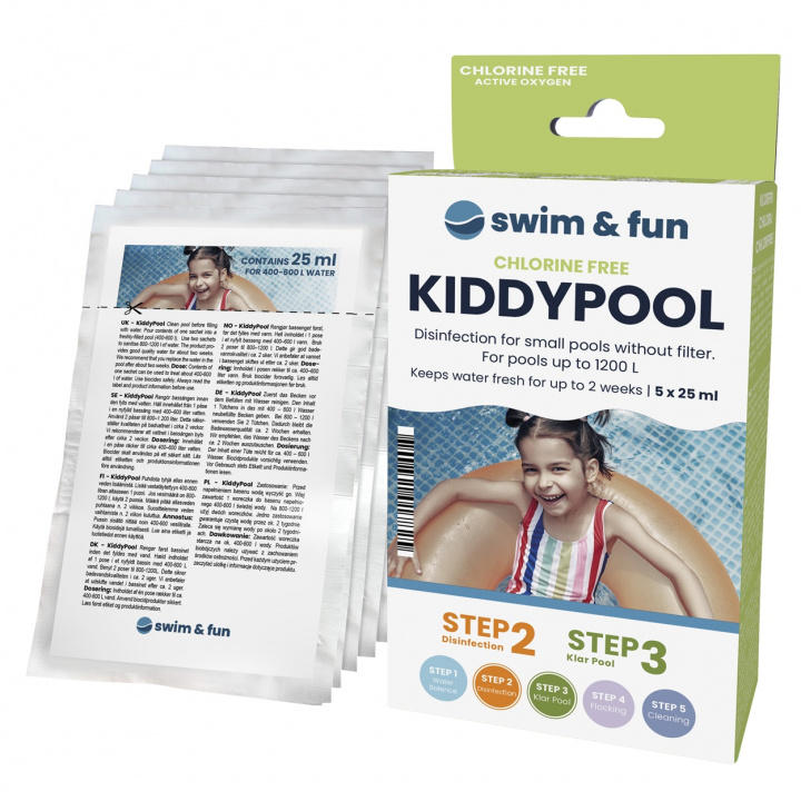 KiddyPool 5 x 25 ml in de groep HUISHOUDEN & TUIN / Tuinproducten / Zwembad & Accessoires / Zwembadchemicaliën bij TP E-commerce Nordic AB (38-95643)