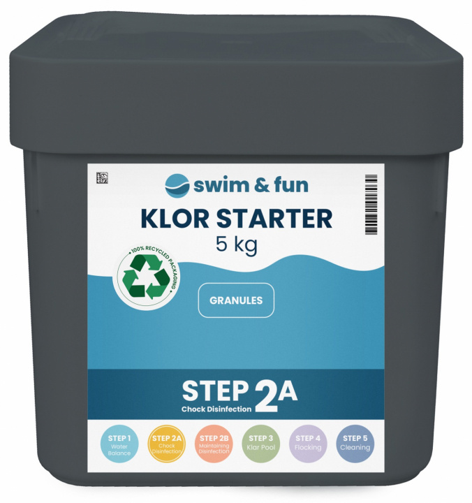 Klor Starter Fast Dissolving Granules 5 kg in de groep HUISHOUDEN & TUIN / Tuinproducten / Zwembad & Accessoires / Zwembadchemicaliën bij TP E-commerce Nordic AB (38-95648)