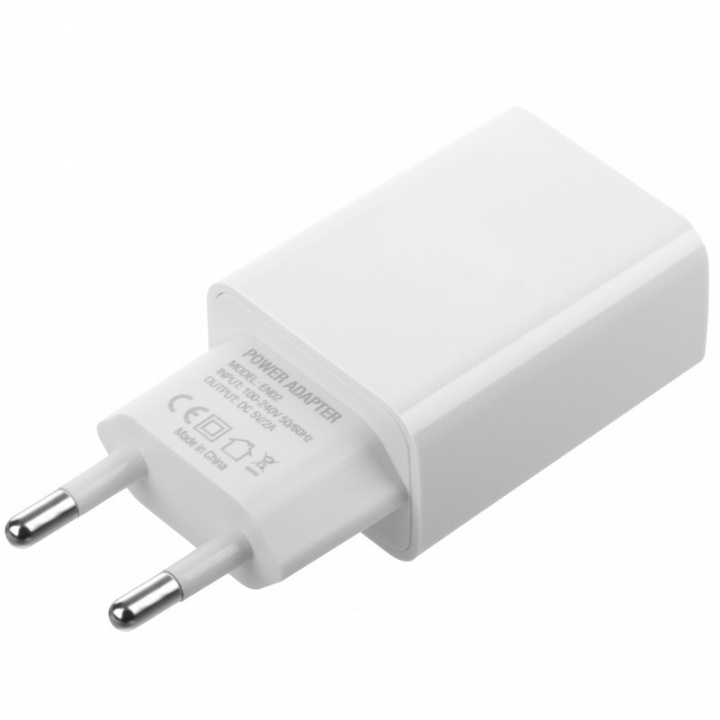 USB-A Adapter 5V/2A in de groep SMARTPHONE & TABLETS / Opladers & Kabels / Wandoplader / Wandoplader USB bij TP E-commerce Nordic AB (38-97160)