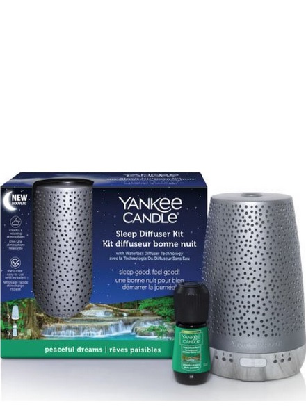 Yankee Candle Sleep Diffuser Starter Kit Silver in de groep HUISHOUDEN & TUIN / Ventilatoren & Klimaatproducten / Luchtbevochtigers bij TP E-commerce Nordic AB (38-97626)