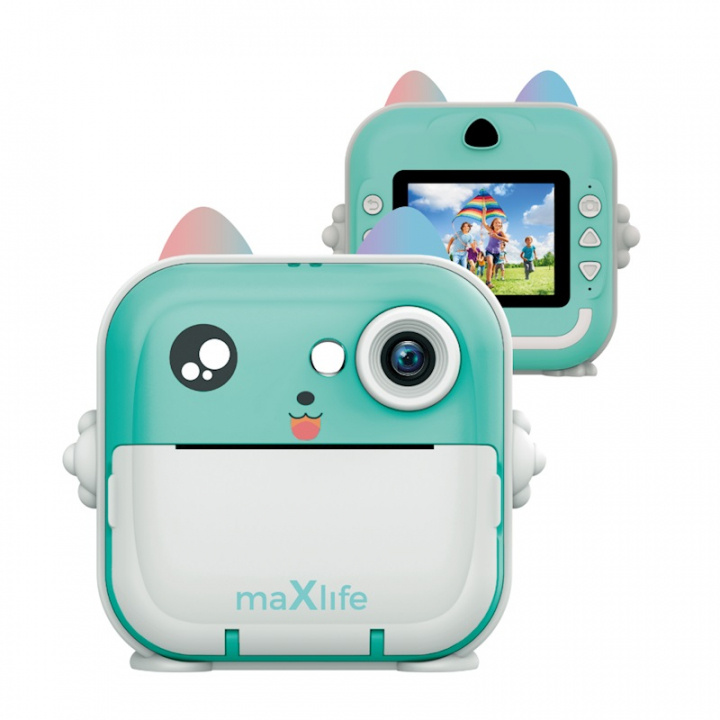  Maxlife printing camera MXPC-100 blue in de groep SPEELGOED, KINDER- & BABYPRODUCTEN / Speelgoed / Elektronica en media / Kindercamera\'s en accessoires bij TP E-commerce Nordic AB (38-97633)