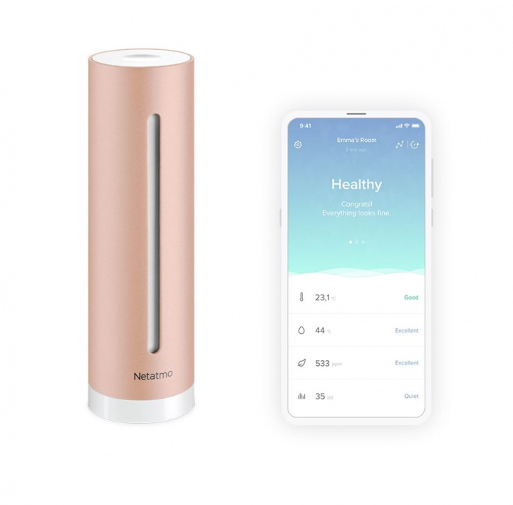 Netatmo Smart Inomhus Luftkvalitetsmätare in de groep HUISHOUDEN & TUIN / Smart home / Slimme huissystemen bij TP E-commerce Nordic AB (38-98289)