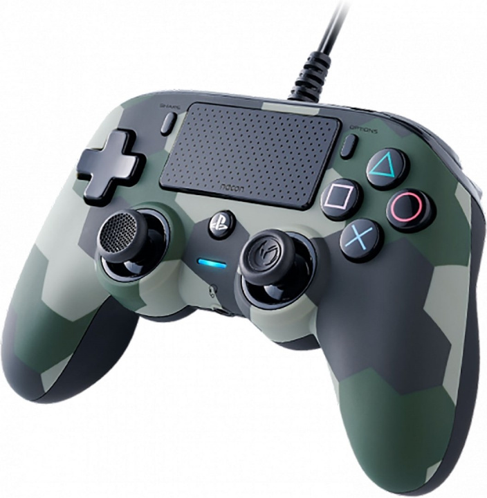 Nacon Wired Compact kontroll, Camo in de groep HOME ELECTRONICS / Spelconsoles en accessoires / Sony PlayStation 4 bij TP E-commerce Nordic AB (38-99703)