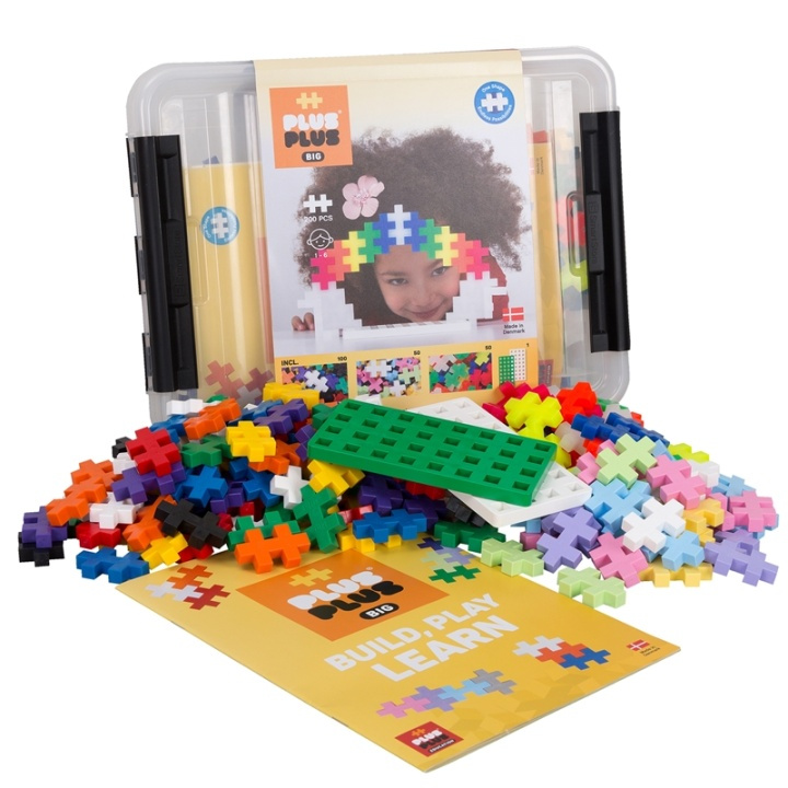 Plus-Plus BIG Storage Box Mix / 200 pcs in de groep SPEELGOED, KINDER- & BABYPRODUCTEN / Speelgoed / Bouwspeelgoed / Bouwblokken bij TP E-commerce Nordic AB (A00958)