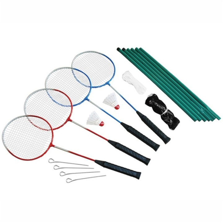 Spring Summer Badminton set 4 players incl. in de groep SPEELGOED, KINDER- & BABYPRODUCTEN / Buitenspeelgoed / Sport & Spel bij TP E-commerce Nordic AB (A01035)