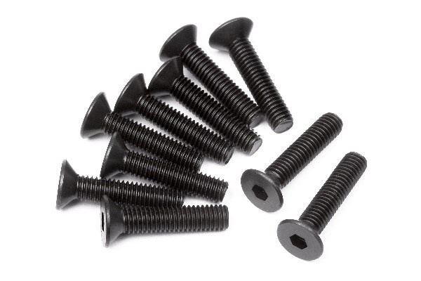 Flat Head Screw M3X14Mm (Hex Socket/10Pcs) in de groep SPEELGOED, KINDER- & BABYPRODUCTEN / Op afstand bestuurbaar / Reserveonderdelen & Extra accessoires / HPI / Schroeven/Beugels / Schroeven bij TP E-commerce Nordic AB (A01538)