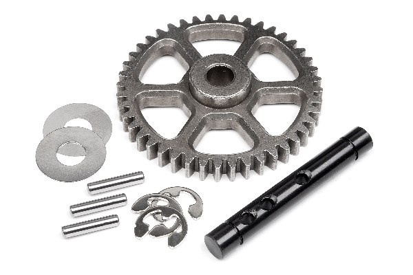 Idler Gear 44T/Shaft Set in de groep SPEELGOED, KINDER- & BABYPRODUCTEN / Op afstand bestuurbaar / Reserveonderdelen & Extra accessoires / HPI / Reserveonderdelen & Tuning / Aandrijvingen bij TP E-commerce Nordic AB (A01575)