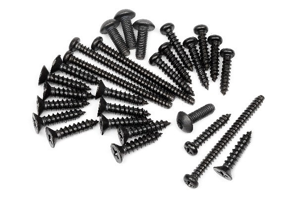 Screw Set (28Pcs) in de groep SPEELGOED, KINDER- & BABYPRODUCTEN / Op afstand bestuurbaar / Reserveonderdelen & Extra accessoires / HPI / Schroeven/Beugels / Schroeven bij TP E-commerce Nordic AB (A01656)