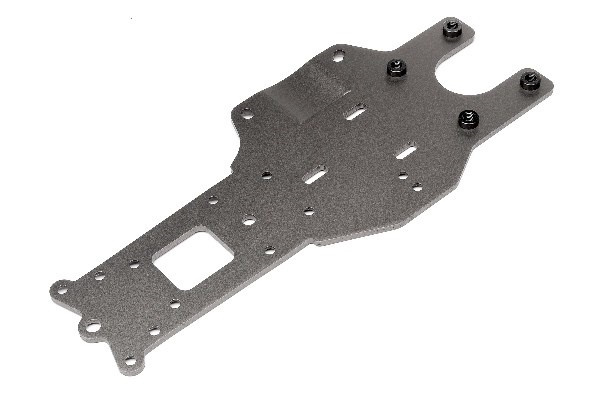 Rear Chassis Plate (Gunmetal) in de groep SPEELGOED, KINDER- & BABYPRODUCTEN / Op afstand bestuurbaar / Reserveonderdelen & Extra accessoires / HPI / Reserveonderdelen & Tuning / Chassis onderdelen bij TP E-commerce Nordic AB (A01994)