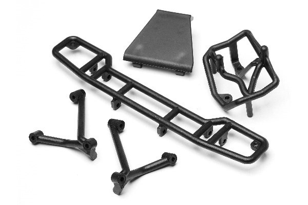 Rear Skid Plate/Bumper Set in de groep SPEELGOED, KINDER- & BABYPRODUCTEN / Op afstand bestuurbaar / Reserveonderdelen & Extra accessoires / HPI / Reserveonderdelen & Tuning / Chassis onderdelen bij TP E-commerce Nordic AB (A02048)