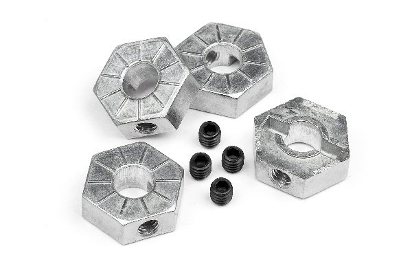 Locking Hex Wheel Hub 12Mm (4Pcs) in de groep SPEELGOED, KINDER- & BABYPRODUCTEN / Op afstand bestuurbaar / Reserveonderdelen & Extra accessoires / HPI / Reserveonderdelen & Tuning / Aandrijvingen bij TP E-commerce Nordic AB (A02068)