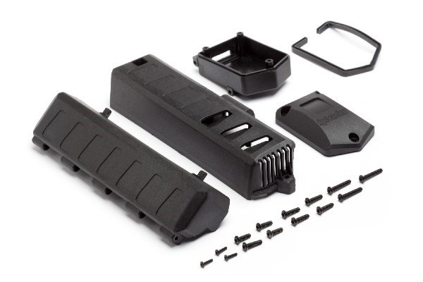 Battery Cover/Receiver Case Set in de groep SPEELGOED, KINDER- & BABYPRODUCTEN / Op afstand bestuurbaar / Reserveonderdelen & Extra accessoires / HPI / Reserveonderdelen & Tuning / Chassis onderdelen bij TP E-commerce Nordic AB (A02199)