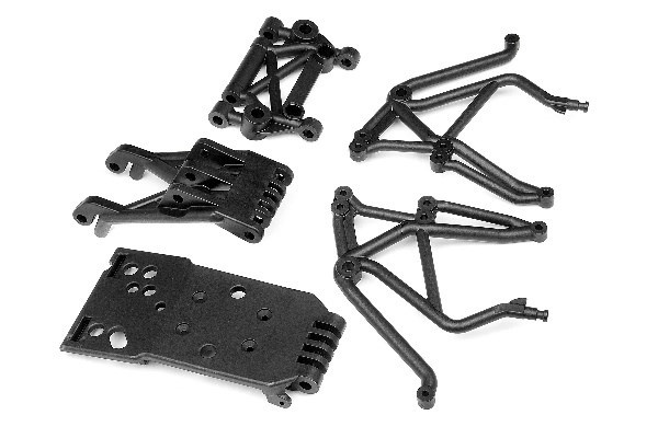 Rear Skid Plate Set in de groep SPEELGOED, KINDER- & BABYPRODUCTEN / Op afstand bestuurbaar / Reserveonderdelen & Extra accessoires / HPI / Reserveonderdelen & Tuning / Chassis onderdelen bij TP E-commerce Nordic AB (A02231)