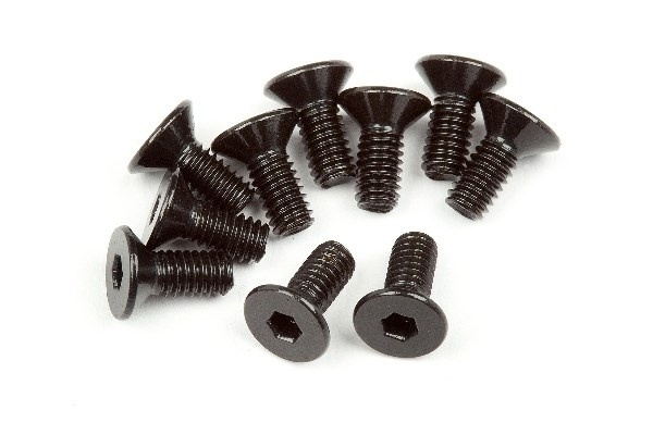 Flat Head Screw M2.5X6Mm (Hex Socket/10Pcs) in de groep SPEELGOED, KINDER- & BABYPRODUCTEN / Op afstand bestuurbaar / Reserveonderdelen & Extra accessoires / HPI / Schroeven/Beugels / Schroeven bij TP E-commerce Nordic AB (A02296)