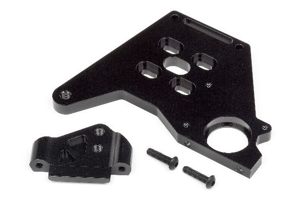 Motor Mount Set (Black) in de groep SPEELGOED, KINDER- & BABYPRODUCTEN / Op afstand bestuurbaar / Reserveonderdelen & Extra accessoires / HPI / Reserveonderdelen & Tuning / Chassis onderdelen bij TP E-commerce Nordic AB (A02417)